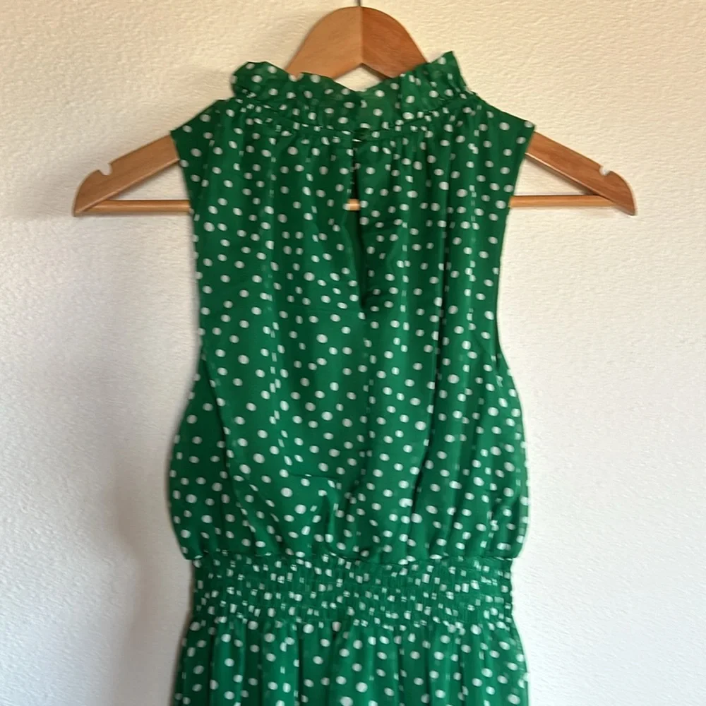 Kate & Lily Green Polka Dot Dress - Picture 6 of 6